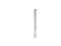 A tall, slender cylindrical object with a metallic finish against a white background.