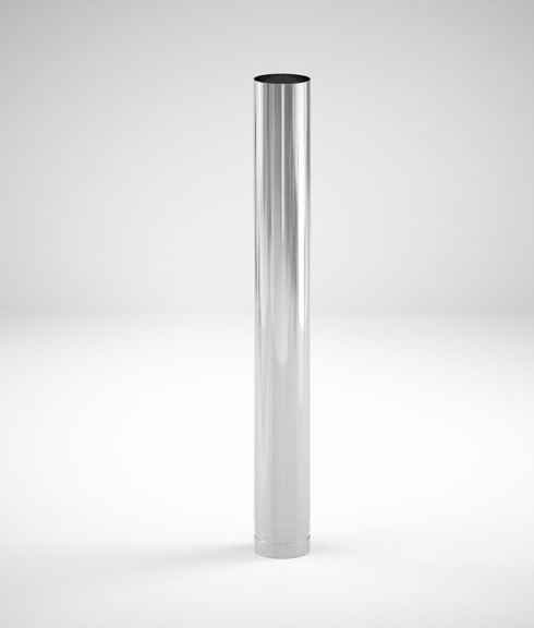 Close up of the flue extension