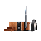 Skargards Hot Tubs Regal model with dual-burner, front view.